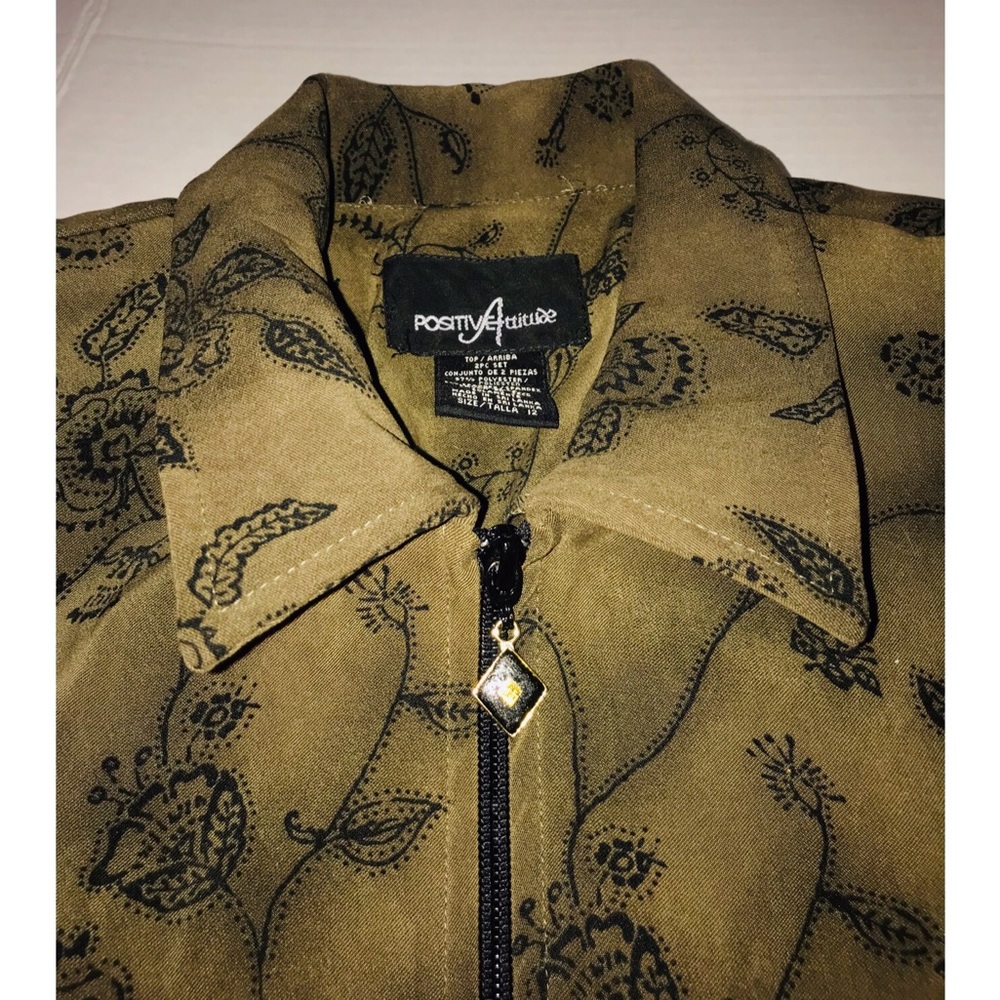POSITIVE ATTITUDE OLIVE GREEN JACKET